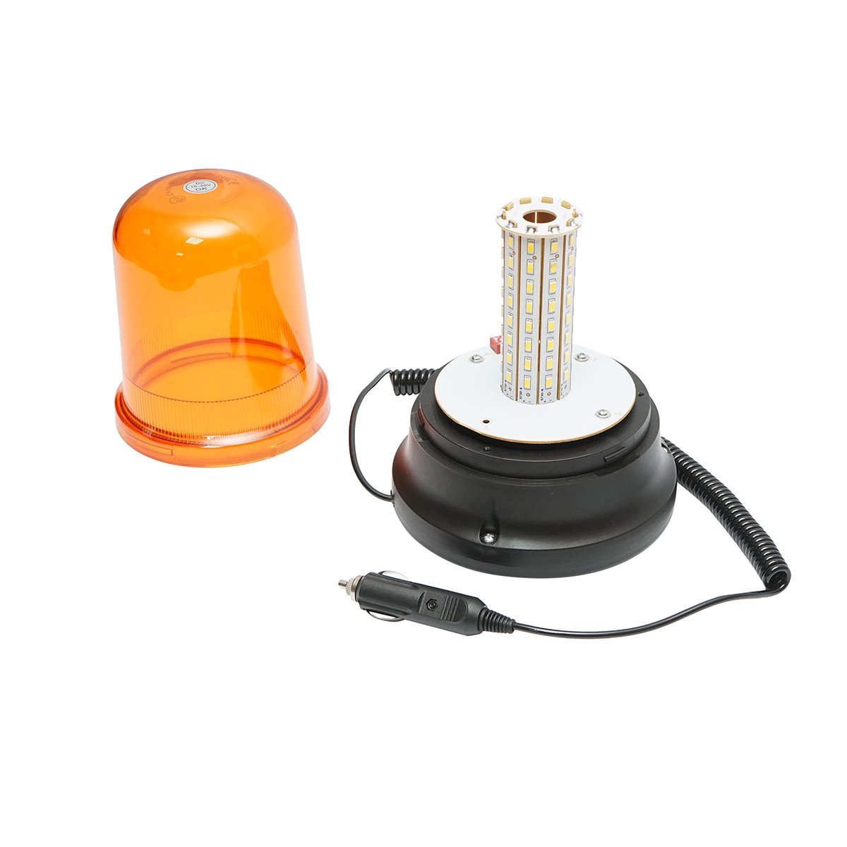 Girofar LED 10-30V cu 3 functii, talpa magnetica, alimentare priza bricheta IP65